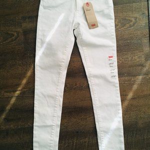 Levi's 711 Size 0 White Skinny Jeans